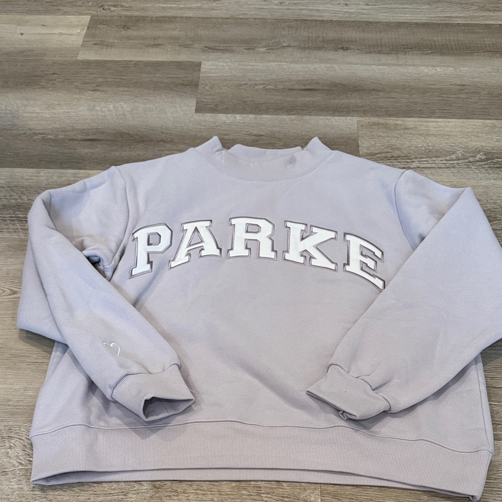 Parke Women's Lavender Valentines Day Drop Mock Neck L/XL